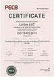 Сертификат соответствия ISO 13485 ООО Линтекс 