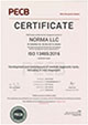 Сертификат соответствия стандарту EN ISO 13485 ООО Норма